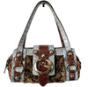 GUESS BAG VEGAN FUR BROWN & CROCO PRINT VINTAGE Y2K 2000s