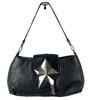 MUGLER BAG BLACK LEATHER SILVER STAR VINTAGE Y2K 2000s