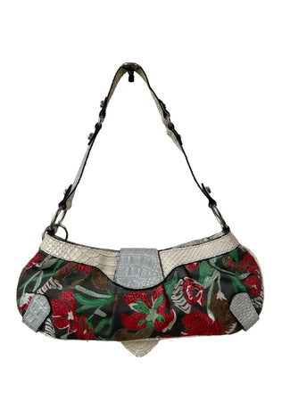 GUESS BAG EMBROIDERED FLORAL VINTAGE Y2K 2000s