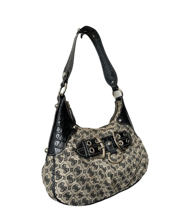 GUESS BAG MONOGRAM CROCO PRINT VINTAGE Y2K 2000s